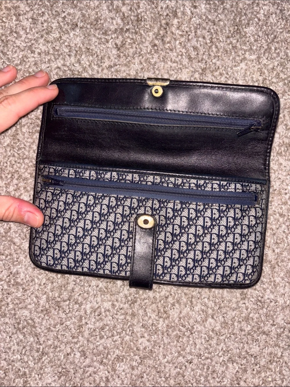 Vintage Dior Oblique Monogram Canvas Leather Belt Bag, great condition